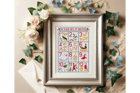 12 Days of Christmas Cross Stitch Chart