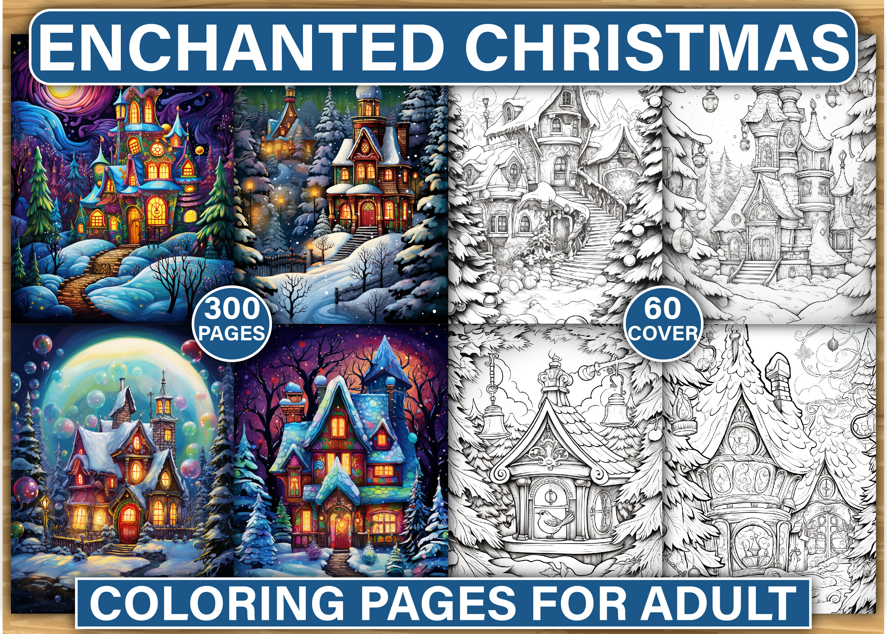 300+ Enchanted Christmas Coloring Pages