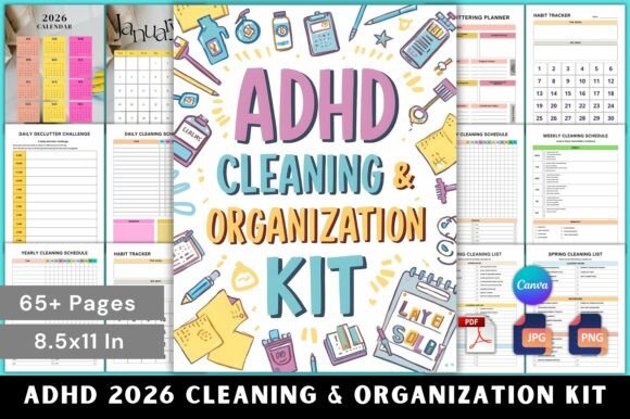 🧹ADHD 2026 Cleaning & Organization Kit