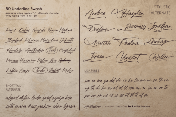 Aesthebloom Font - Preview 3