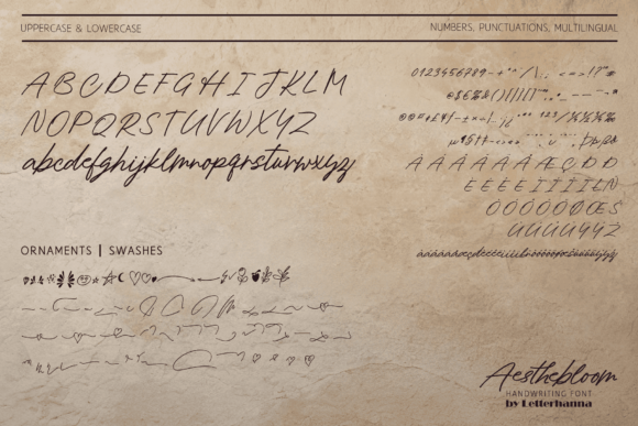 Aesthebloom Font - Preview 1