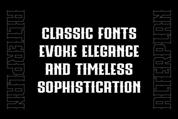 Alterplan Font - Preview 1