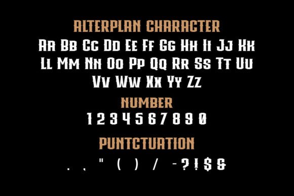 Alterplan Font - Preview 5