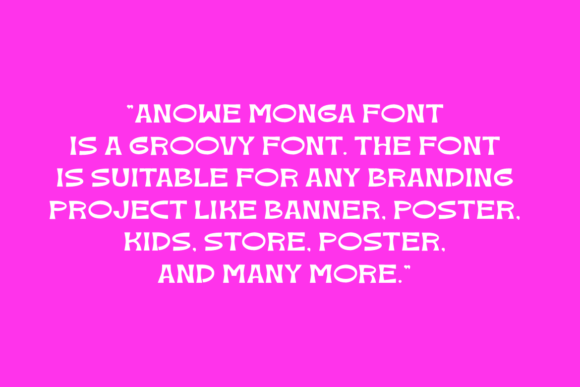 Anowe Monga Font - Preview 4