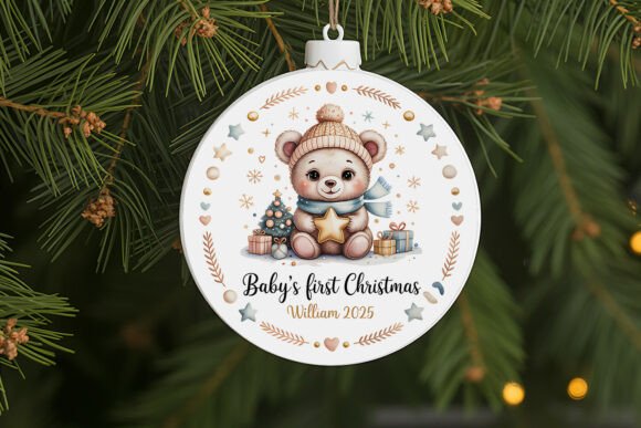 Baby’s First Christmas PNG Ornament