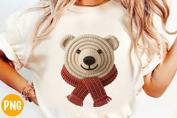 Bear Crochet Yarn PNG