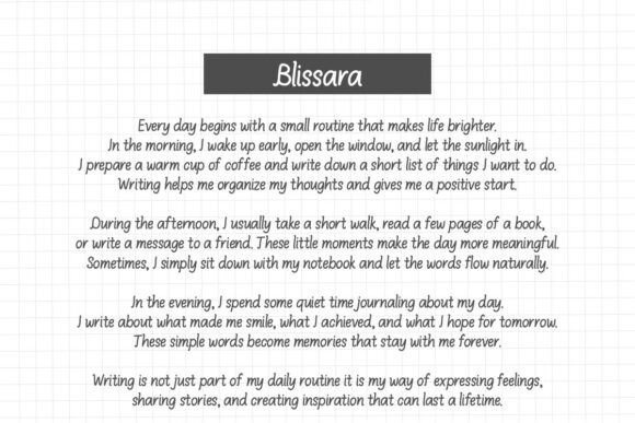 Blissara Font - Preview 5