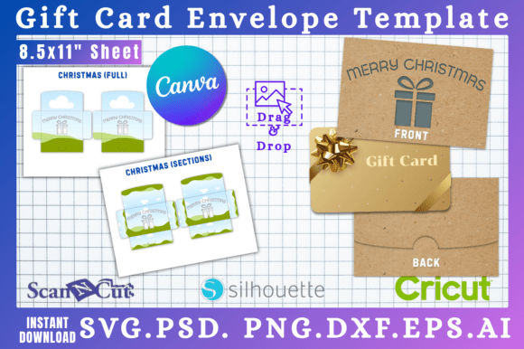 Christmas Gift Card Holder Template