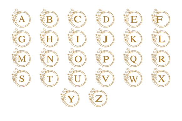 Christmas Snowflake Frame Font PNG with transparent background - Preview 2