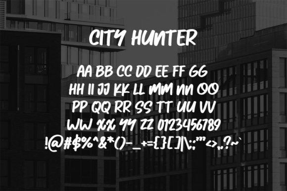 City Hunter Font - Preview 1
