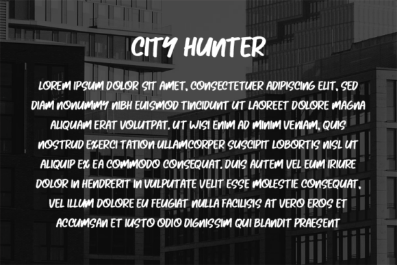 City Hunter Font - Preview 2