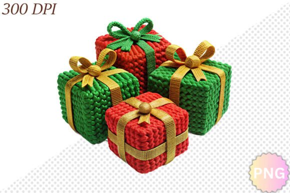 Crochet Gift Box Set Sublimation PNG