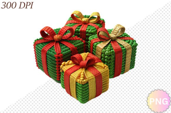 Crochet Gift Box Set Sublimation PNG