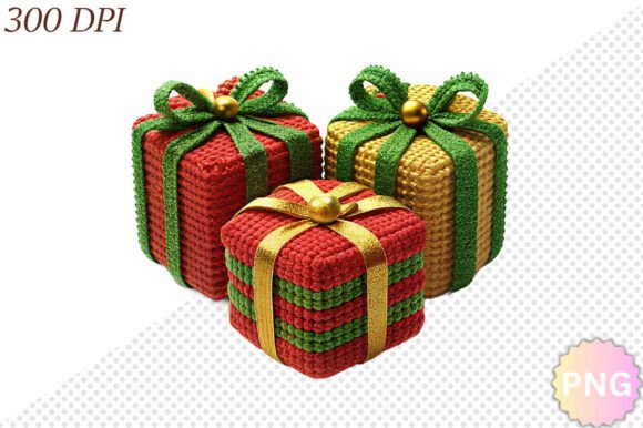 Crochet Gift Box Set Sublimation PNG