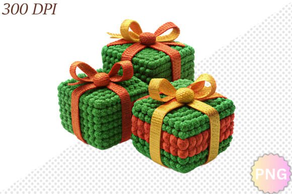 Crochet Gift Box Set Sublimation PNG