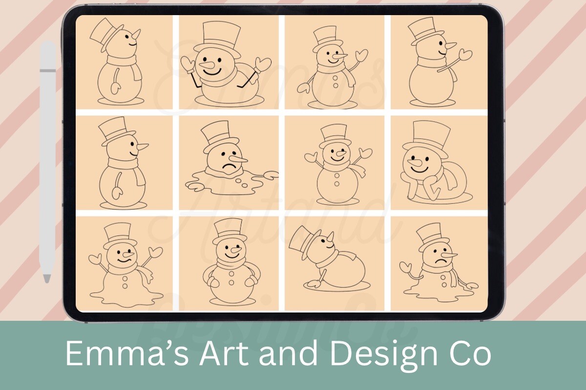 Cute Christmas Winter Embroidery PDF
