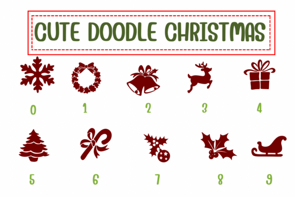 Cute Doodle Christmas Font - Preview 3