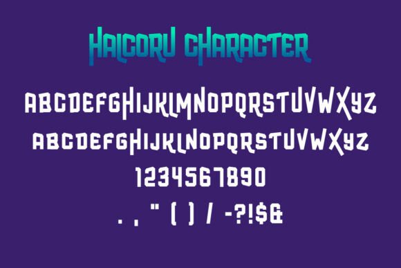 Halcoru Font - Preview 6