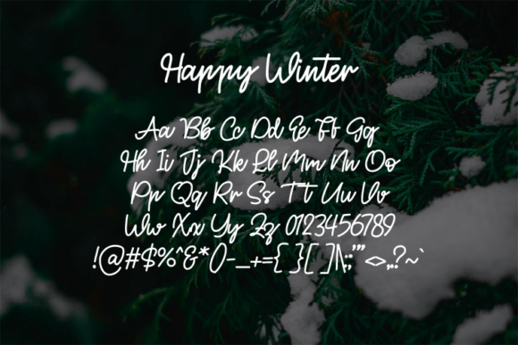 Happy Winter Font - Preview 1