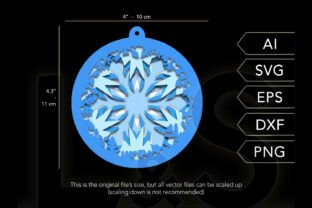 Layered Snowflake Ornament · Creative Fabrica