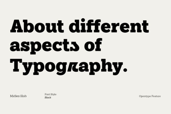 Midles Slab Font PNG with transparent background - Preview 1