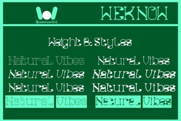 Natural Vibes Font PNG with transparent background - Preview 6