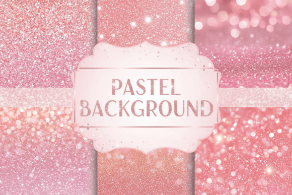Pastel Pink Glitter Background