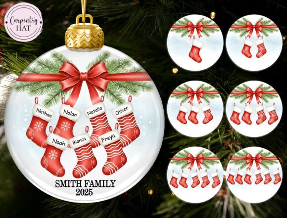 Personalized Christmas Ornament Png