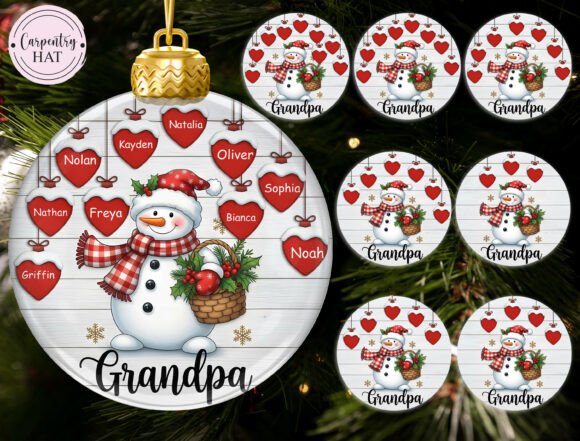 Personalized Christmas Ornament Png