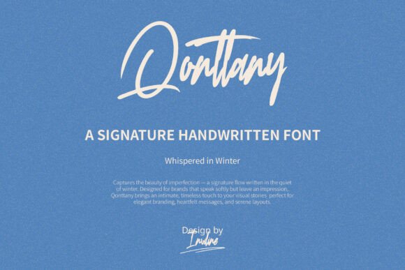 Qonttany Font PNG with transparent background - Preview 1