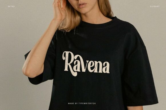 Ravena Font PNG with transparent background - Preview 4