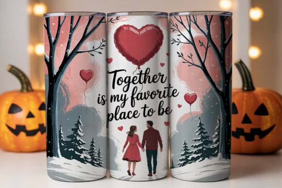 Romantic Couple 20oz Tumbler Wrap