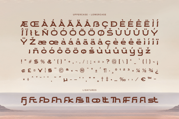 Rosex Font PNG with transparent background - Preview 2