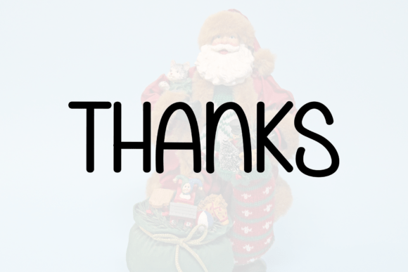 Santa Newyear Font PNG with transparent background - Preview 4