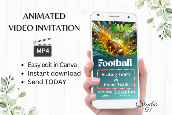 Smartphone Football Invite