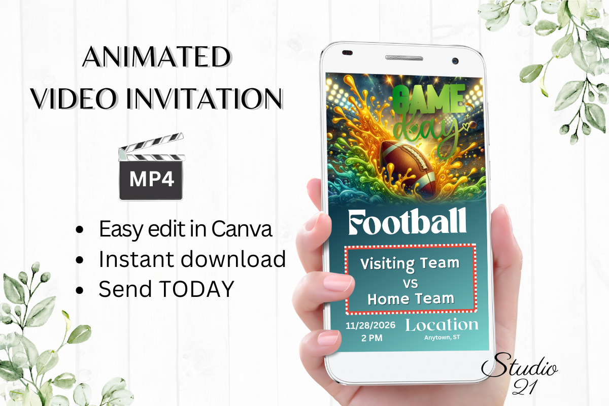 Smartphone Football Invite