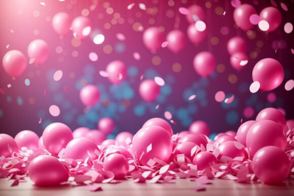 Birthday Background Digital Paper