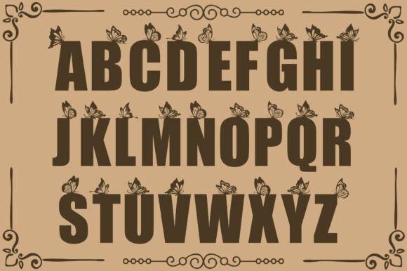 Butterfly Font - Preview 1