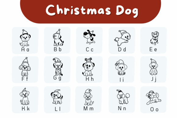 Christmas Dog Font - Preview 1