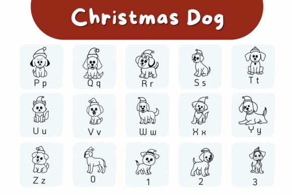 Christmas Dog Font - Preview 2