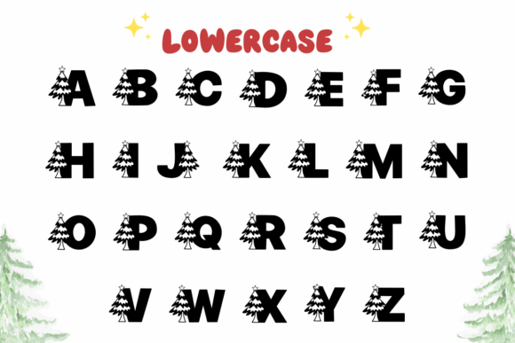 Christmas Tree Font - Preview 2
