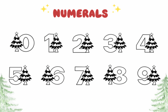 Christmas Tree Font - Preview 3
