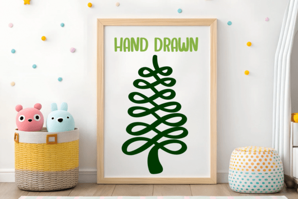 Cute Tree Christmas Font - Preview 1
