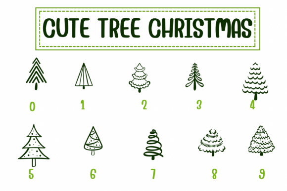 Cute Tree Christmas Font - Preview 6