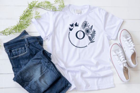 Daisy Frame Font PNG with transparent background - Preview 5