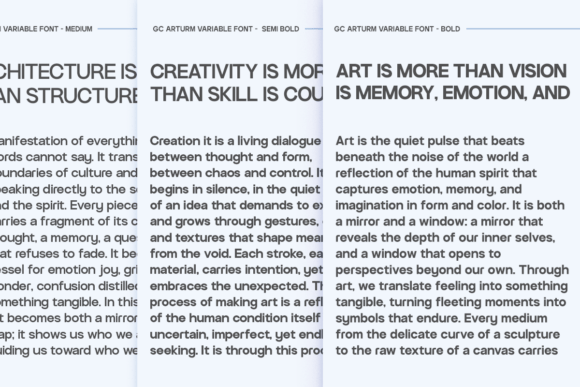 Gc Arturm Font - Preview 3