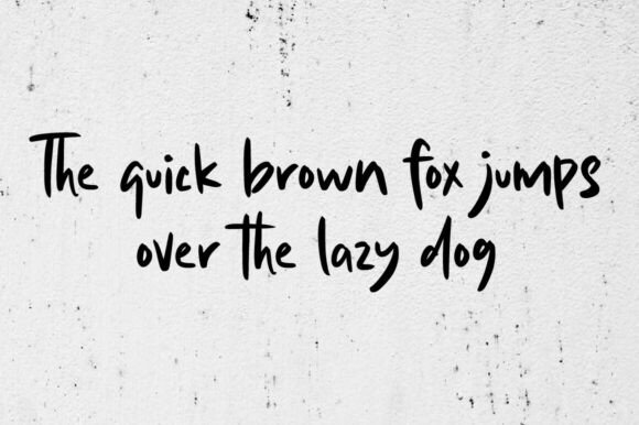 Just Brush Font PNG with transparent background - Preview 5