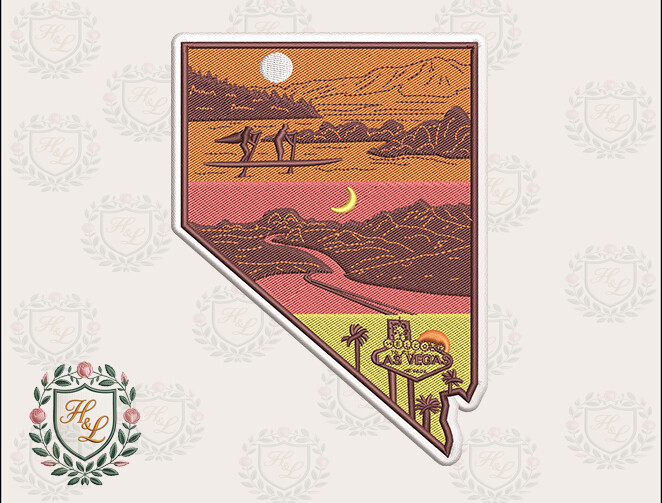 Layers of Nevada Embroidery Files