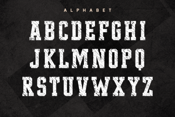 Original Vintage Font PNG with transparent background - Preview 4