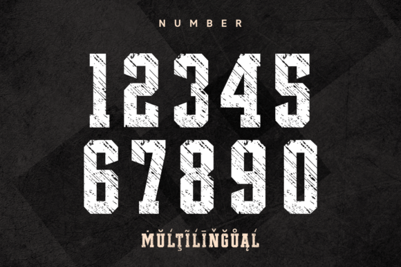 Original Vintage Font PNG with transparent background - Preview 5